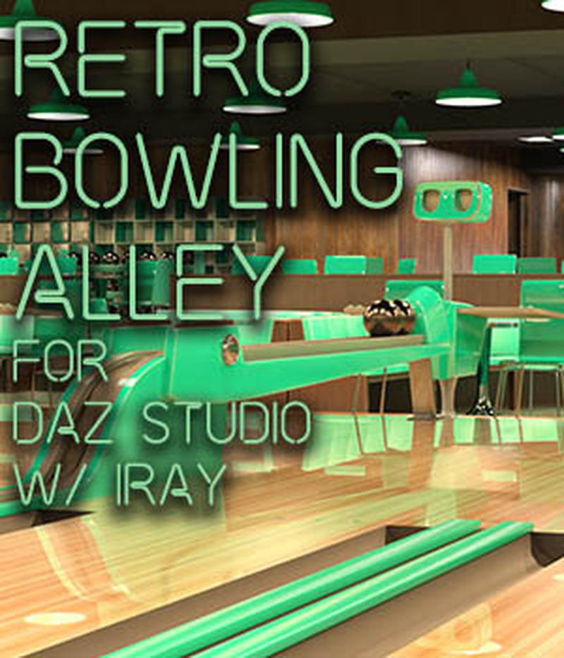 Retro Bowling Alley by: Chris Cox, 3D Models by Daz 3D