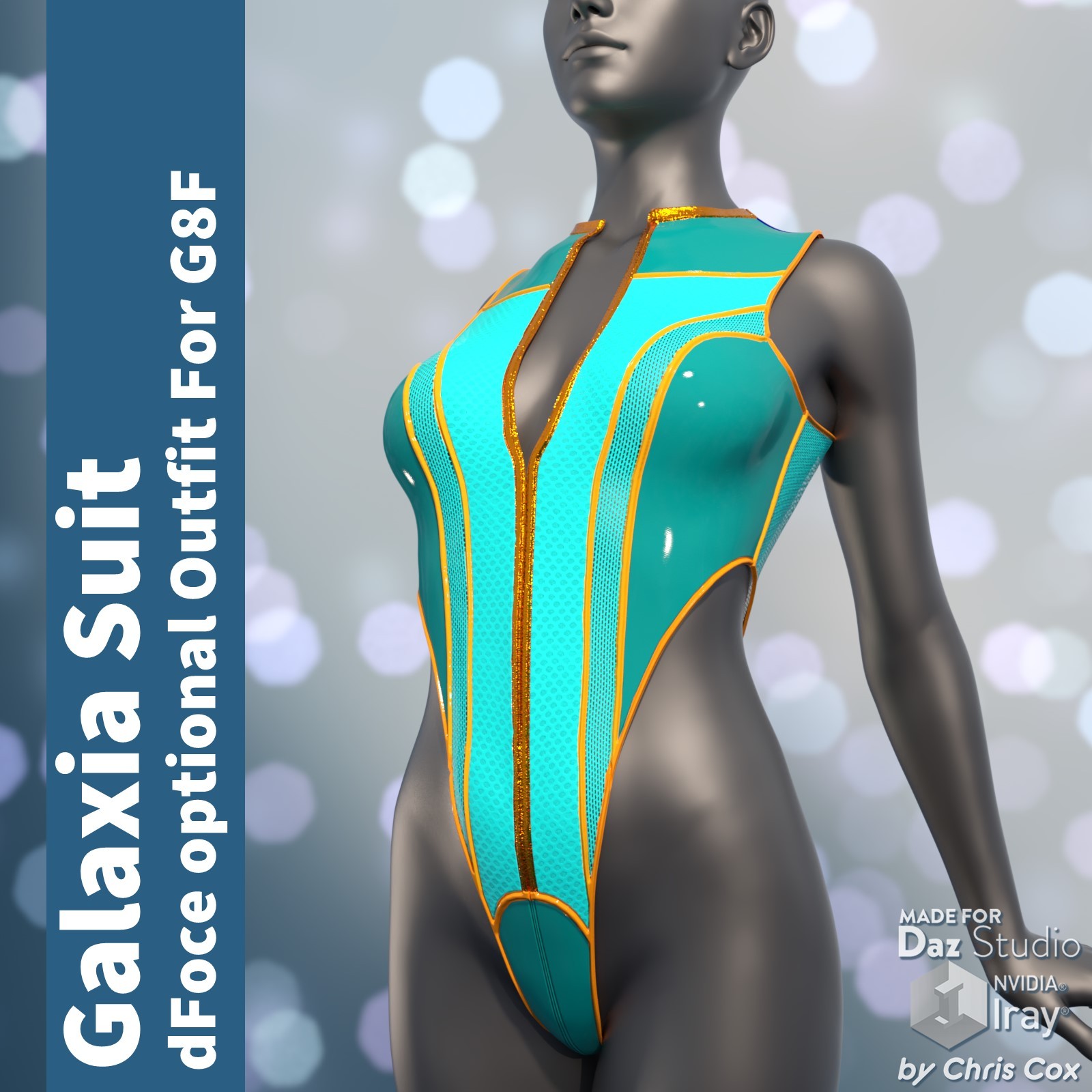 Galaxia Suit for G8F - dForce Optional by: Chris Cox, 3D Models by Daz 3D