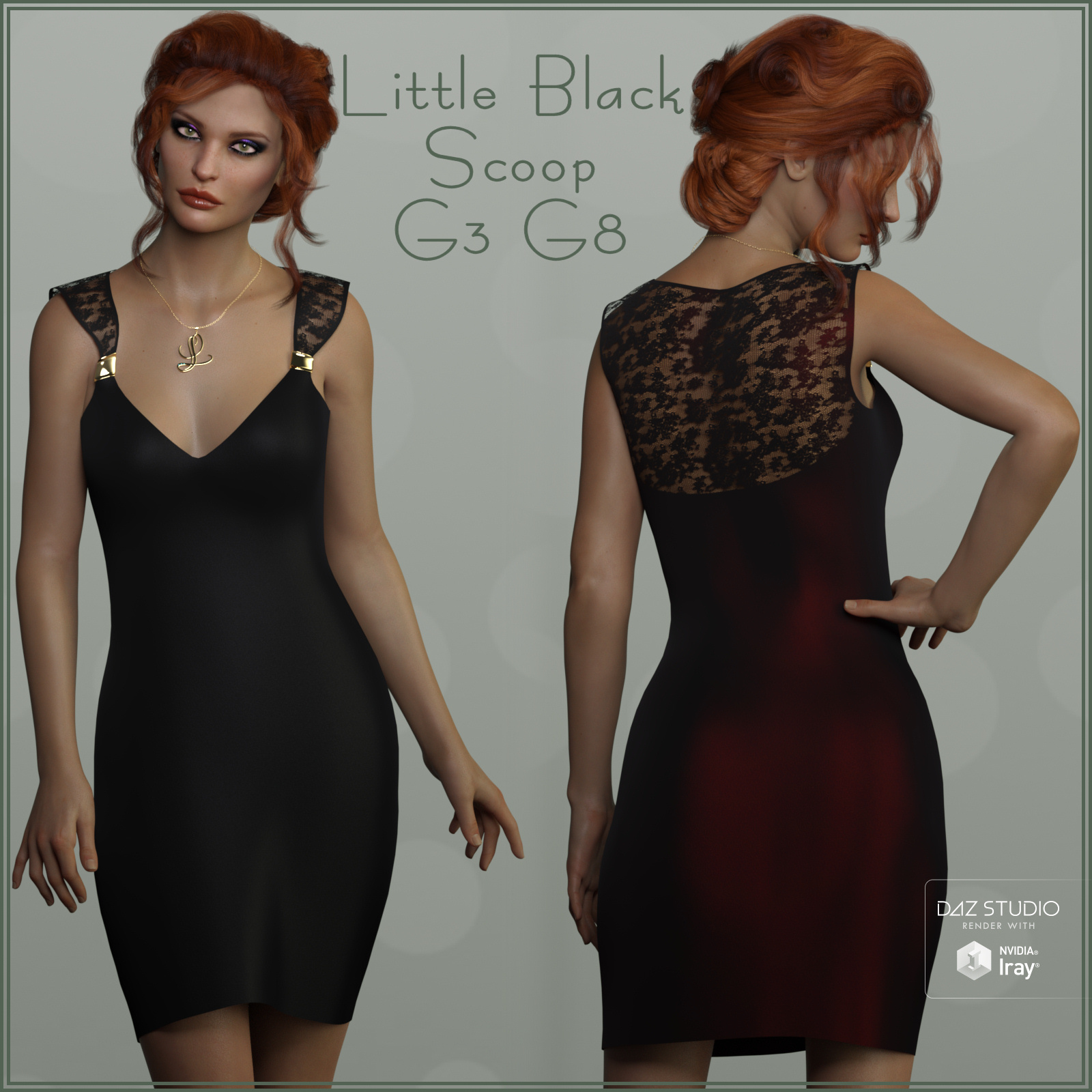 Little Black Scoop G3F G8F by: ~Wolfie~, 3D Models by Daz 3D