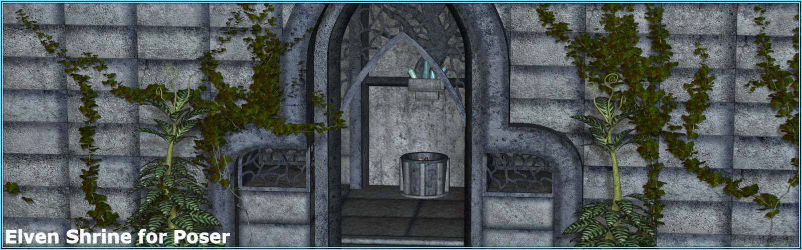 Elven Shrine for Poser by: ~Wolfie~, 3D Models by Daz 3D