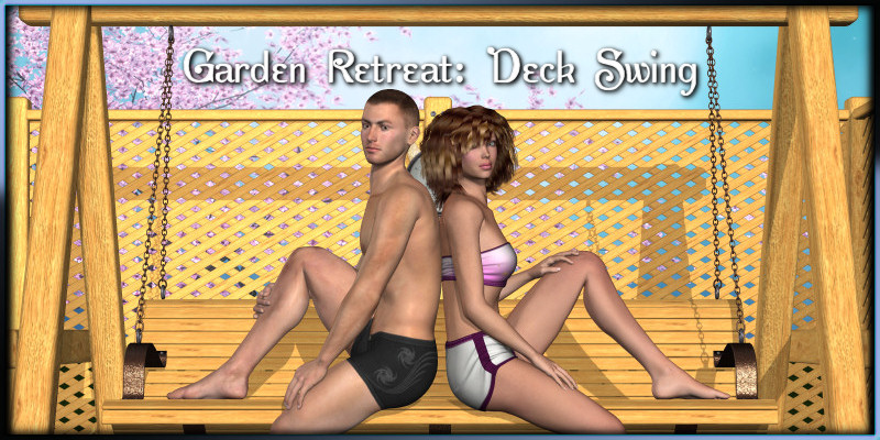 Garden Retreat: Deck Swing by: ~Wolfie~, 3D Models by Daz 3D
