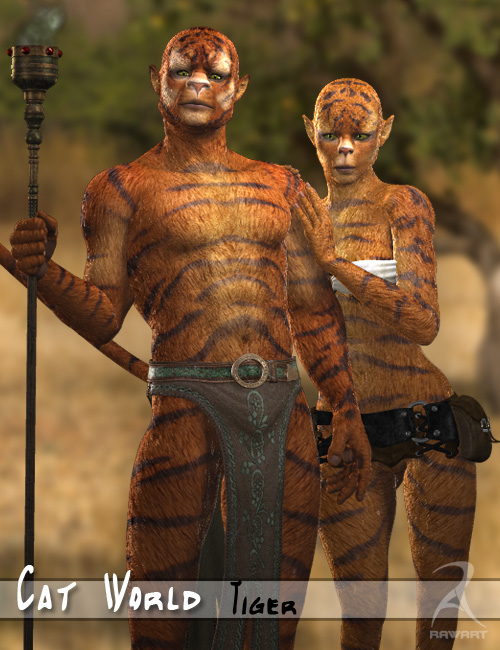 Cat World - Tiger by: RawArt, 3D Models by Daz 3D