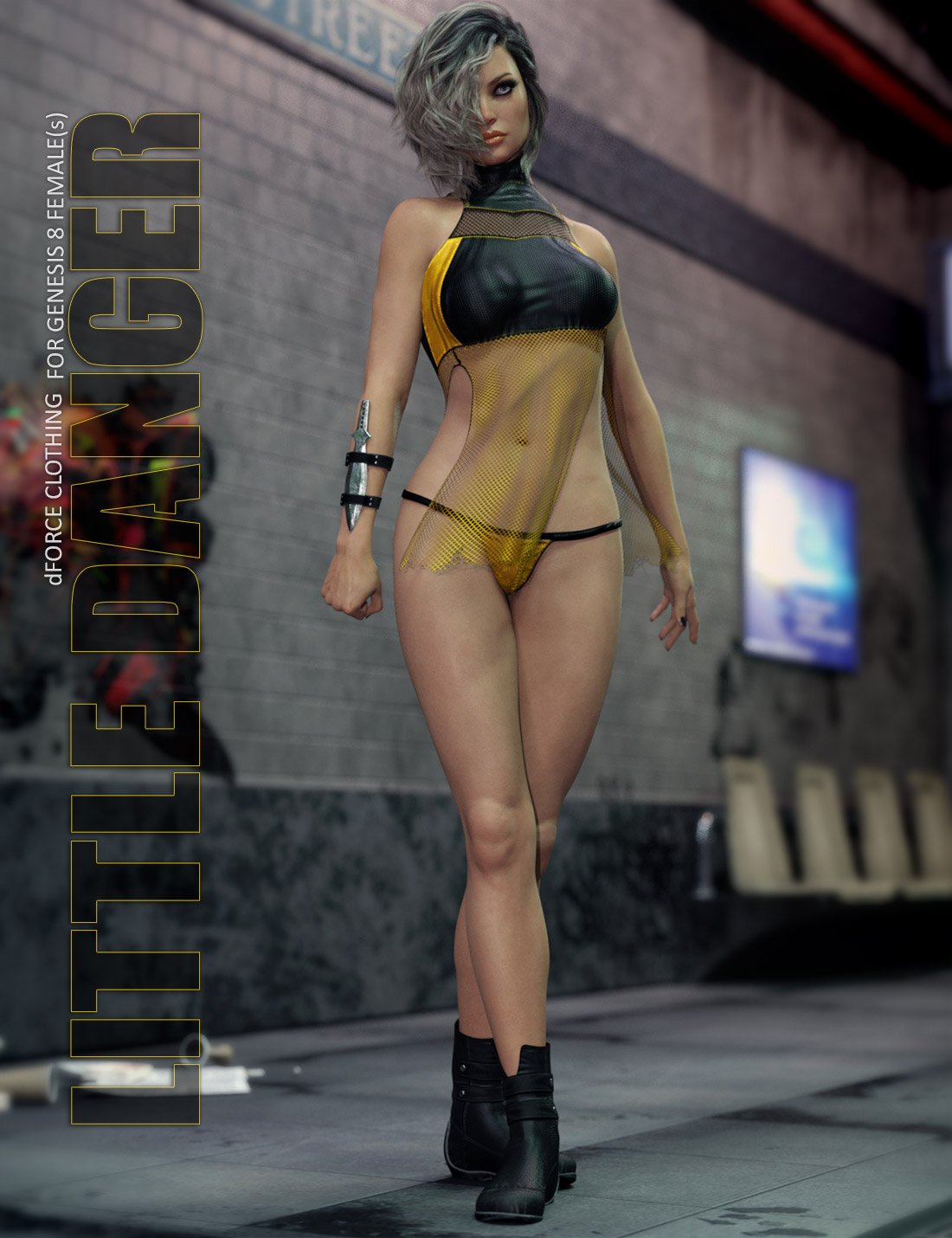 Little Danger for Genesis 8 Females by: Lilflame, 3D Models by Daz 3D