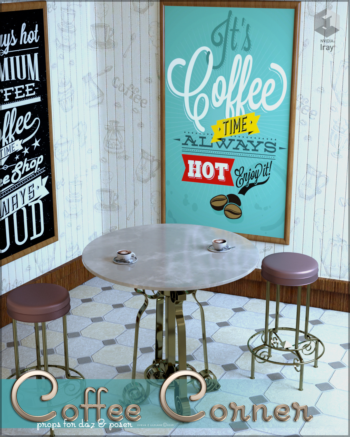 Coffee Corner by: SvevaLilflame, 3D Models by Daz 3D