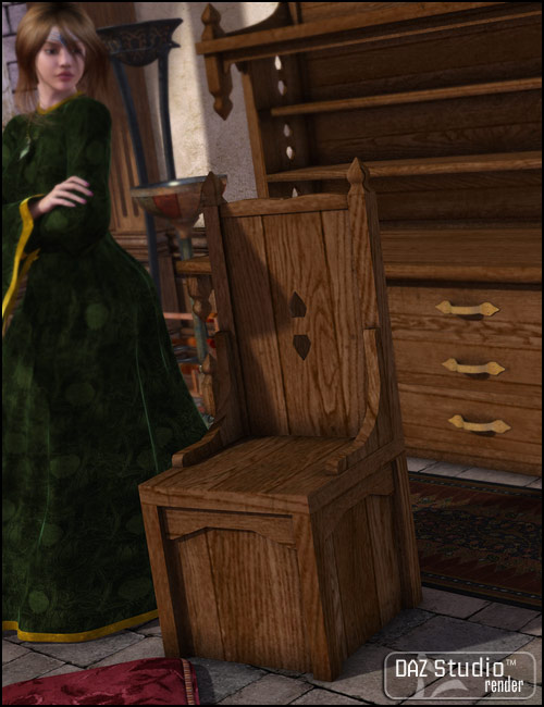 Wizard Study Furniture by: Lyrra Madril, 3D Models by Daz 3D