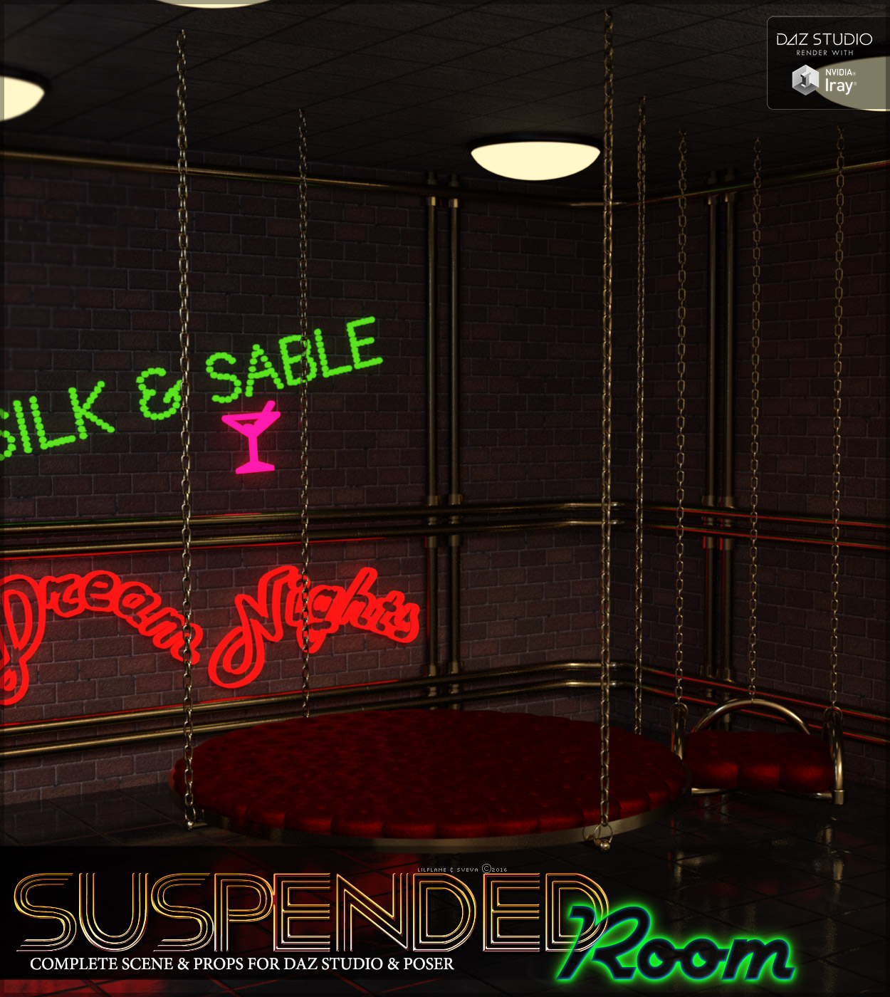Suspended Room DS and Poser by: SvevaLilflame, 3D Models by Daz 3D