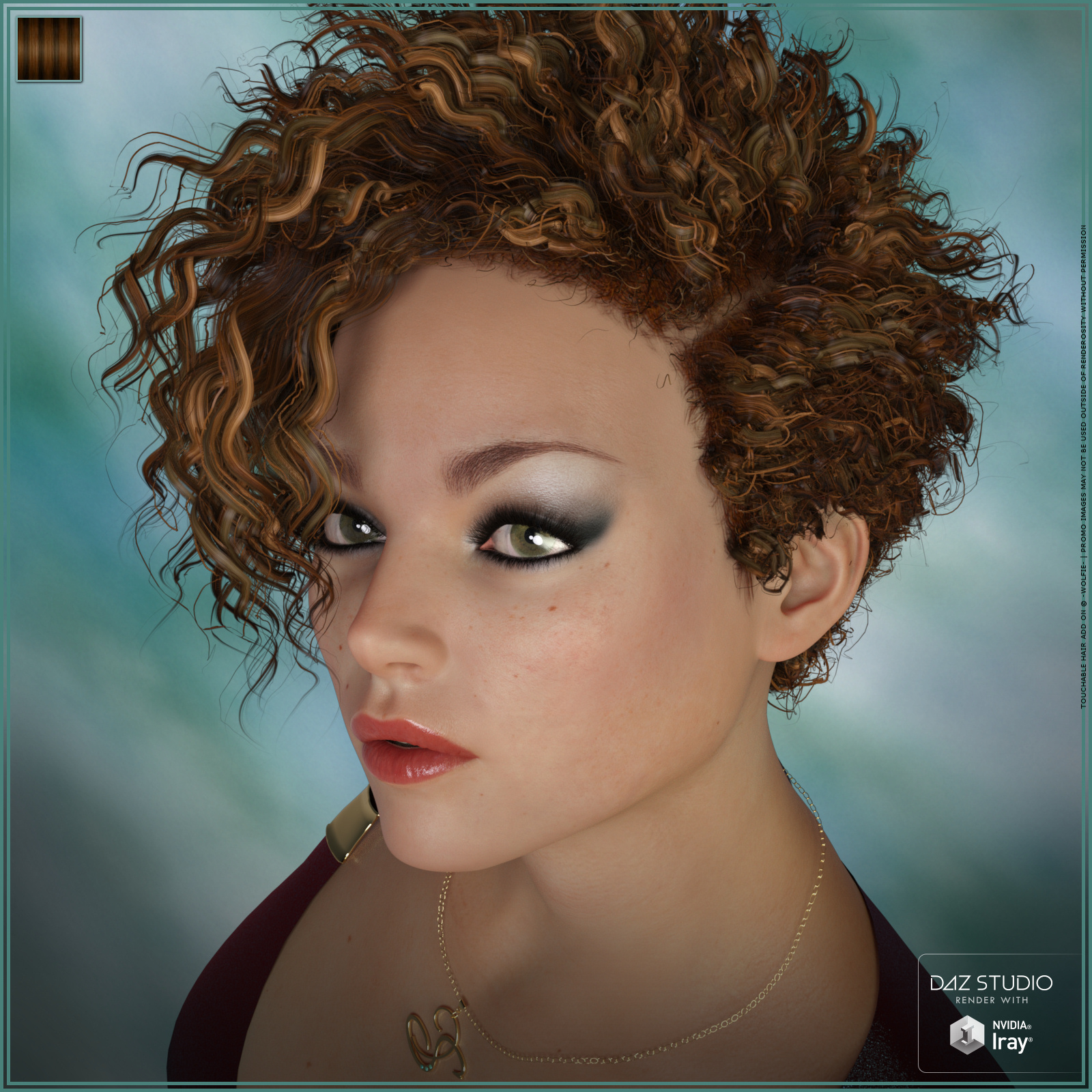 Touchable Short Curls | Daz 3D