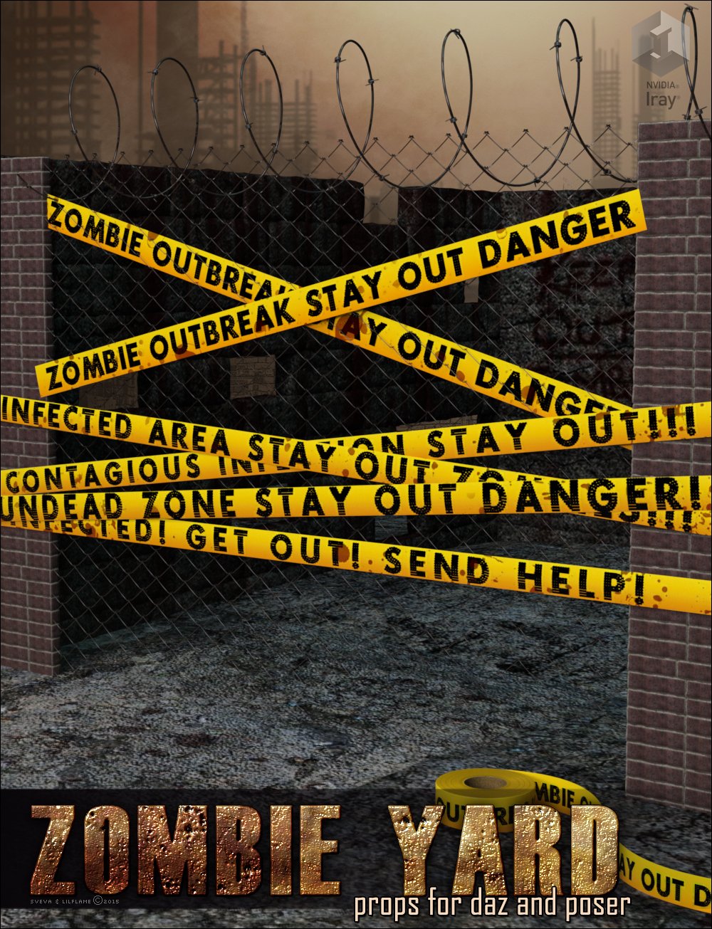 Zombie Yard Props | Daz 3D