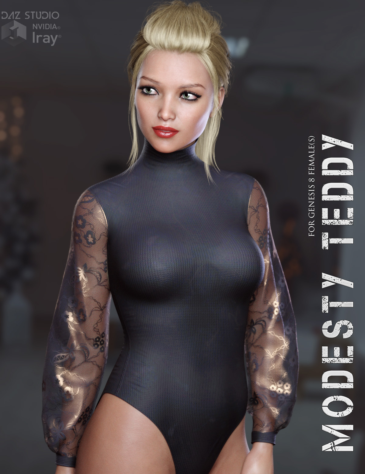 Modesty Teddy for Genesis 8 Females by: Lilflame, 3D Models by Daz 3D