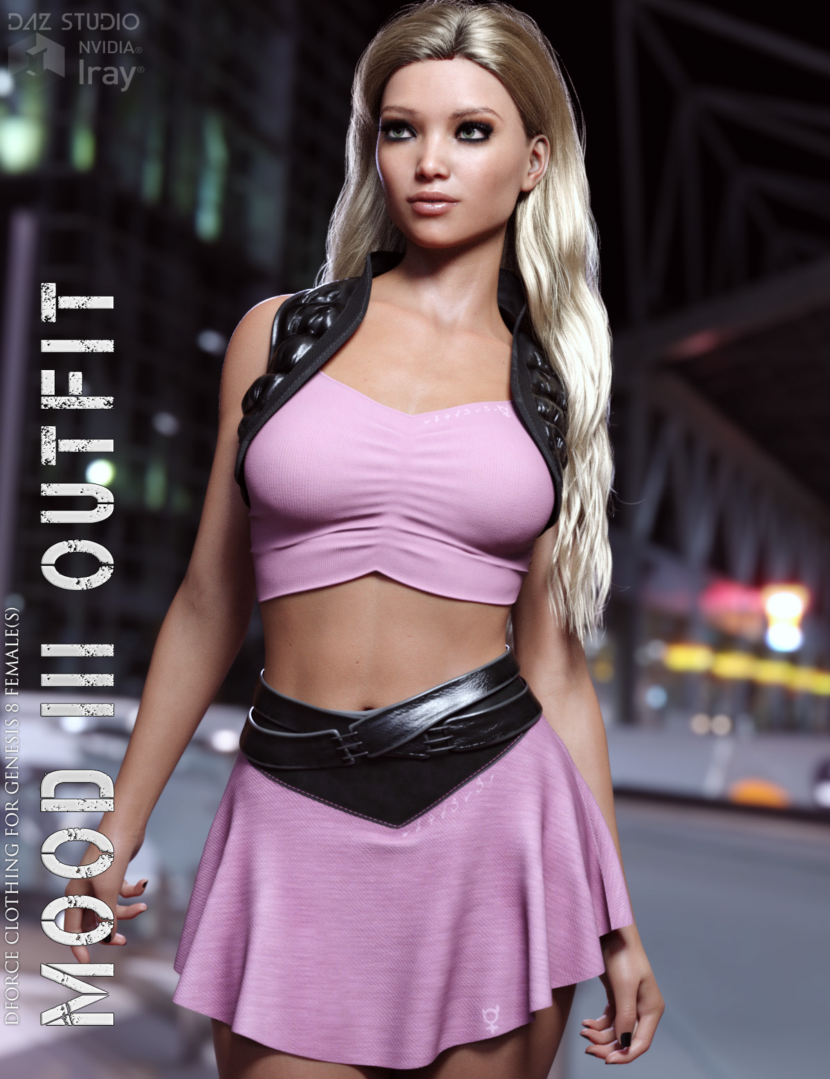 dForce Mood III Outfit for Genesis 8 Females by: Lilflame, 3D Models by Daz 3D