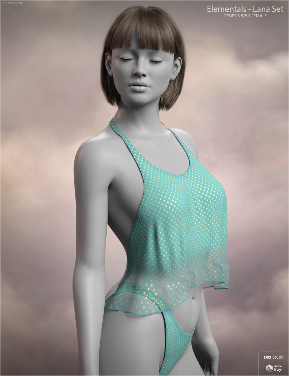 CGI Elementals - Lana Set for Genesis 8 and 8.1 Females by: Color Galeria, 3D Models by Daz 3D