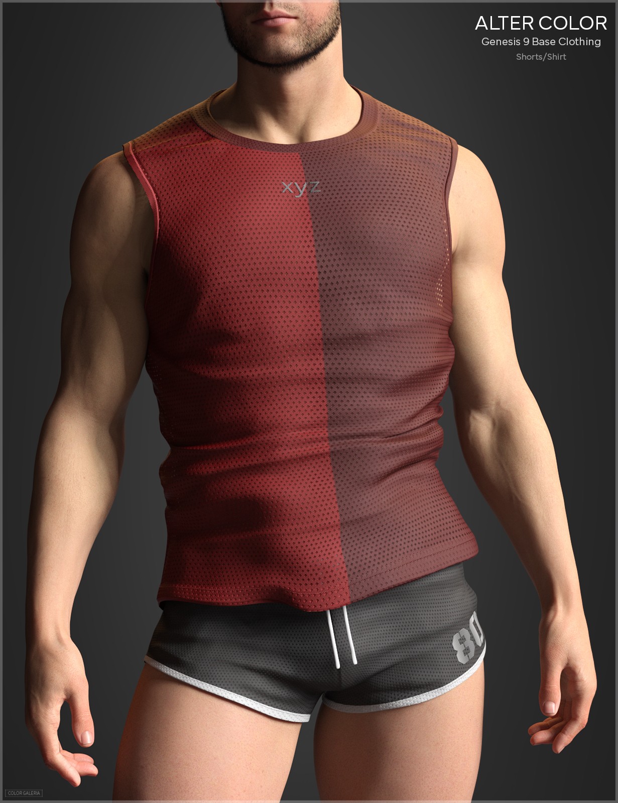 CGI AlterColor for Genesis 9 Base Clothing S1 by: Color Galeria, 3D Models by Daz 3D