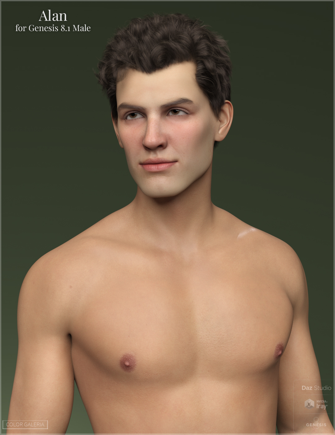 CGI Alan for Genesis 8.1 Male by: Color Galeria, 3D Models by Daz 3D