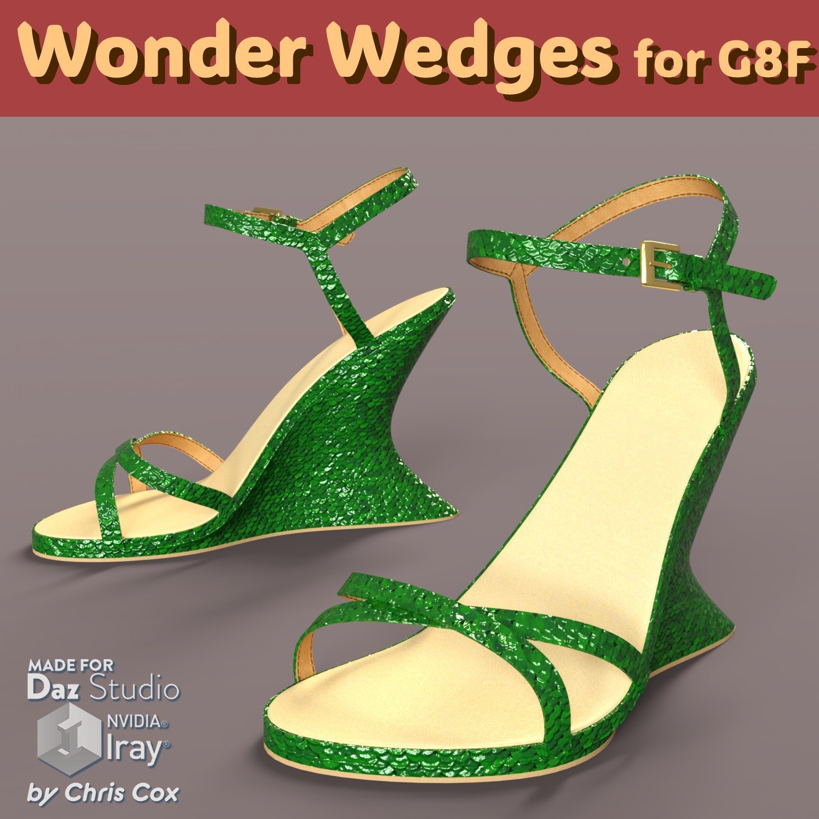 Wonder Wedges by: Chris Cox, 3D Models by Daz 3D