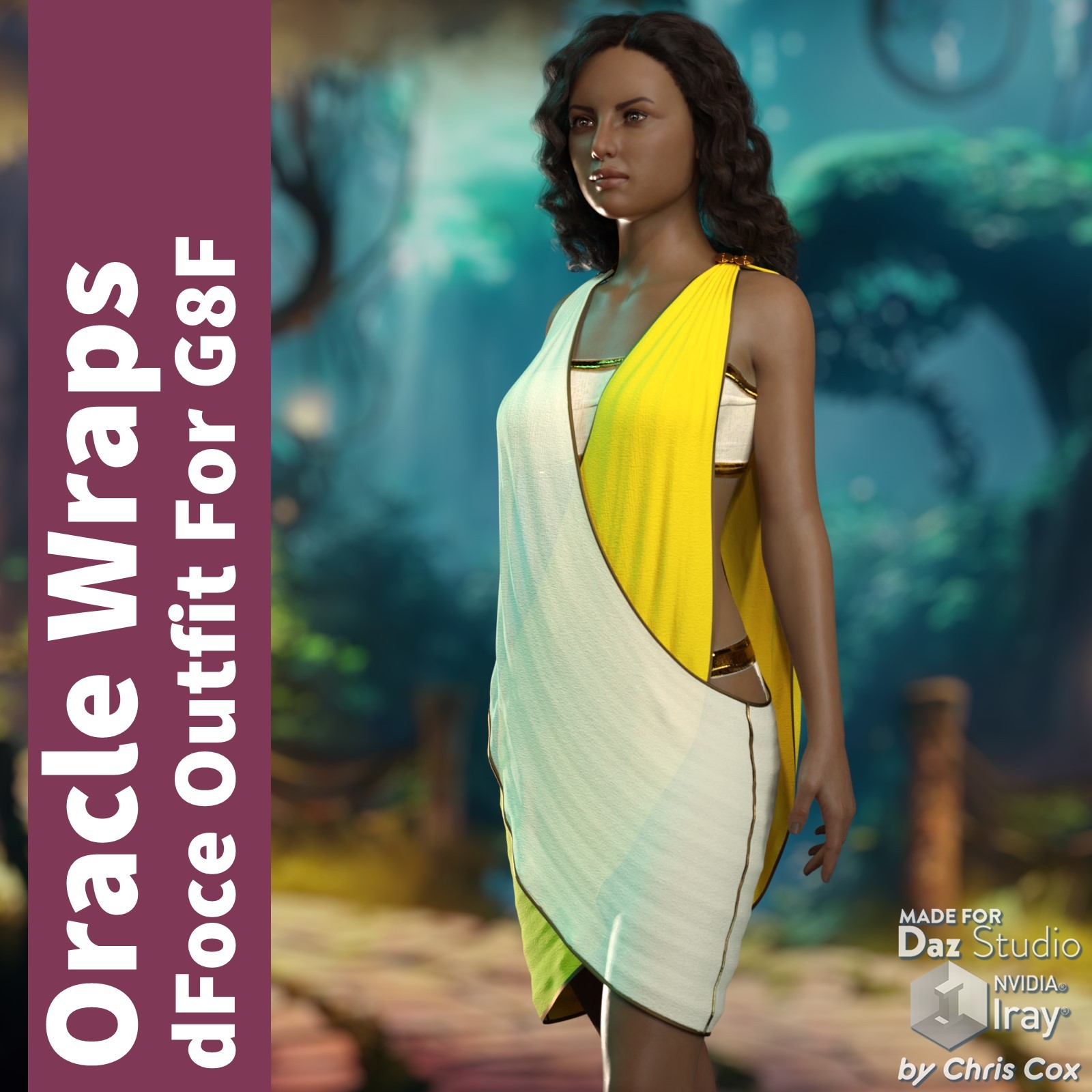 Oracle Wraps dForce Outfit for G8F by: Chris Cox, 3D Models by Daz 3D