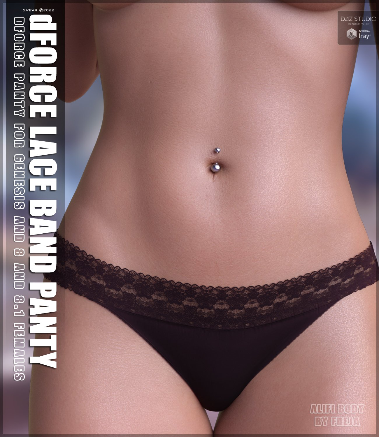 dForce Lace Band Panty by: Sveva, 3D Models by Daz 3D