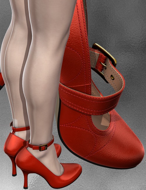 Pumps and Stocking For V4A4G4 by: idler168, 3D Models by Daz 3D