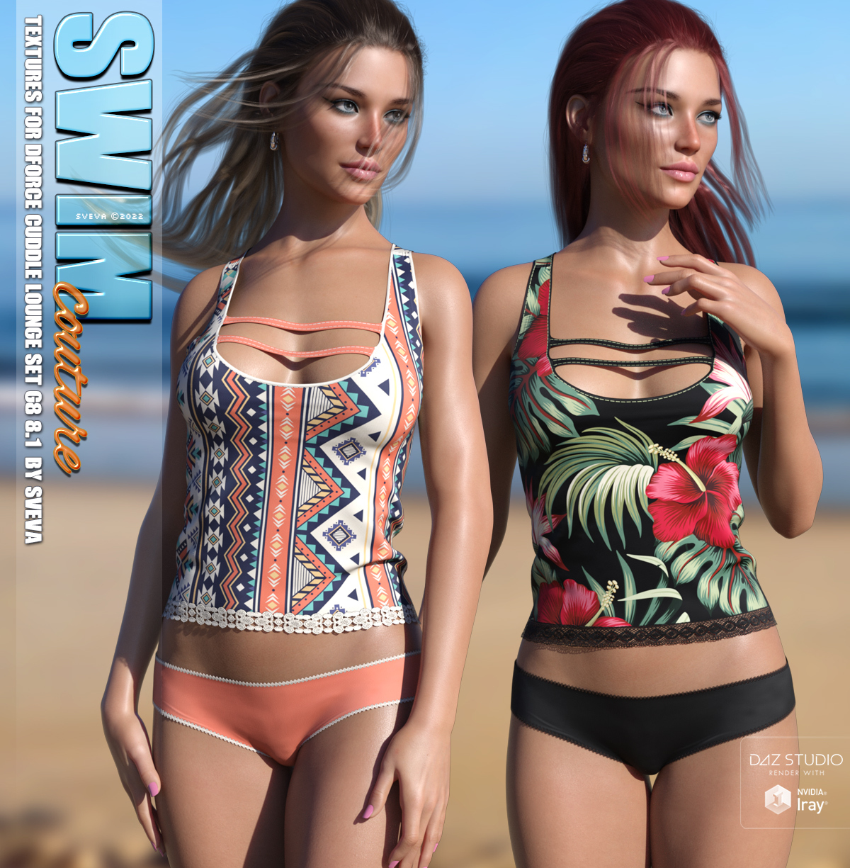 SWIM Couture Textures for dForce Cuddle Lounge Set