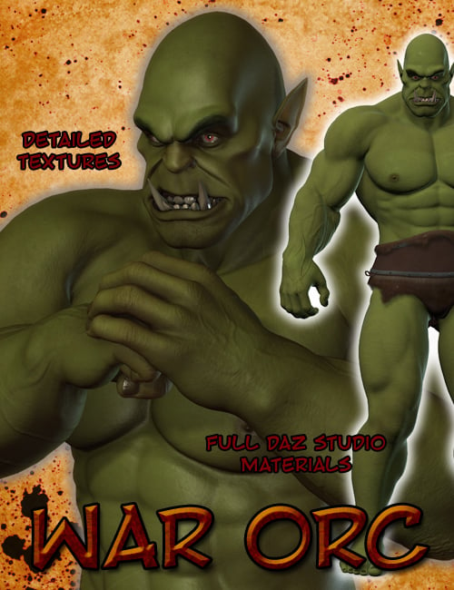 War Orc by: GhostofMacbeth, 3D Models by Daz 3D