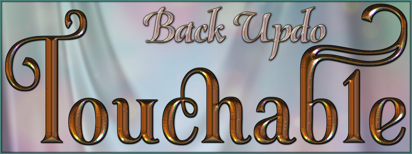 Touchable Back Updo by: ~Wolfie~, 3D Models by Daz 3D
