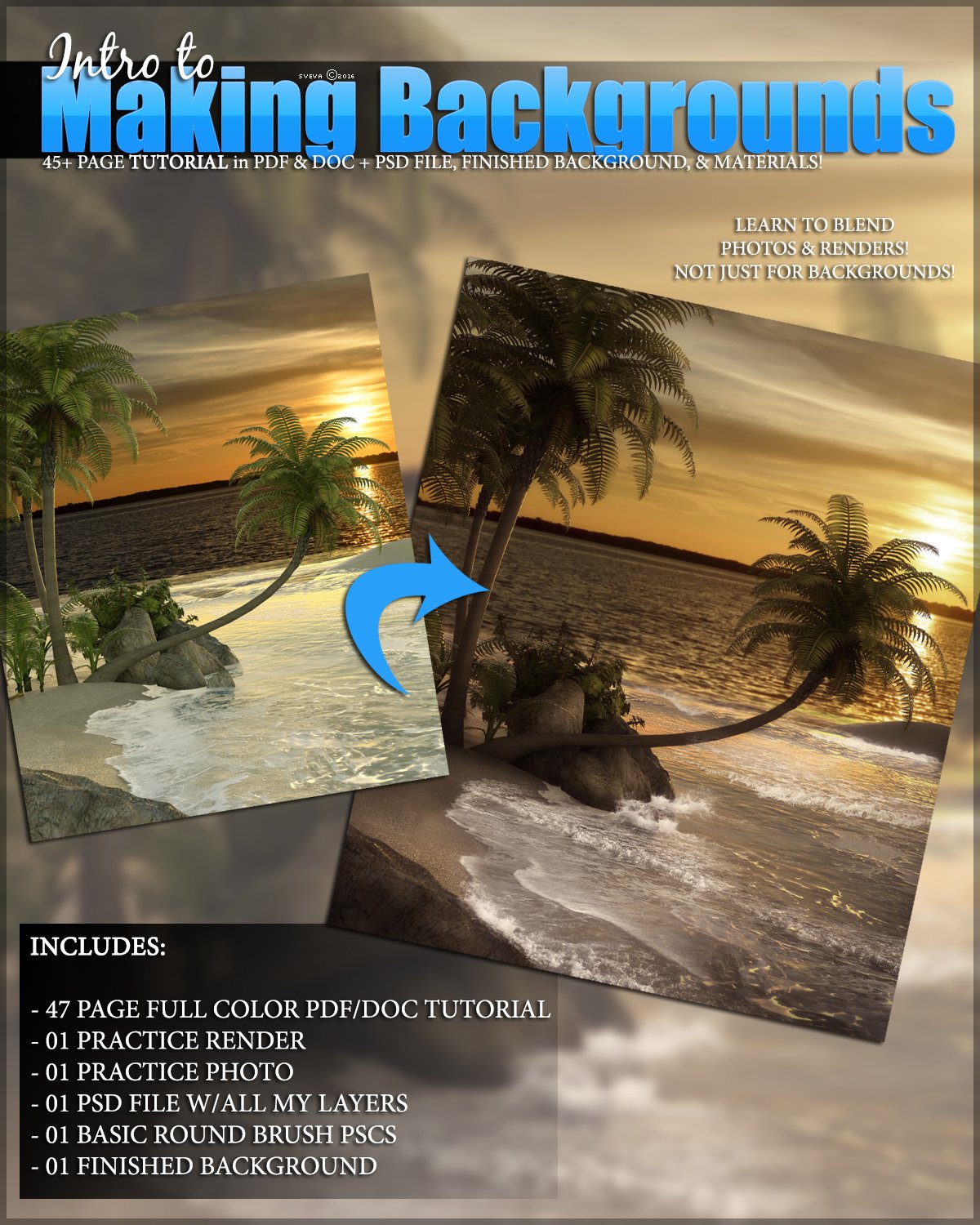 SV Intro to Making Backgrounds Tutorial by: Sveva, 3D Models by Daz 3D
