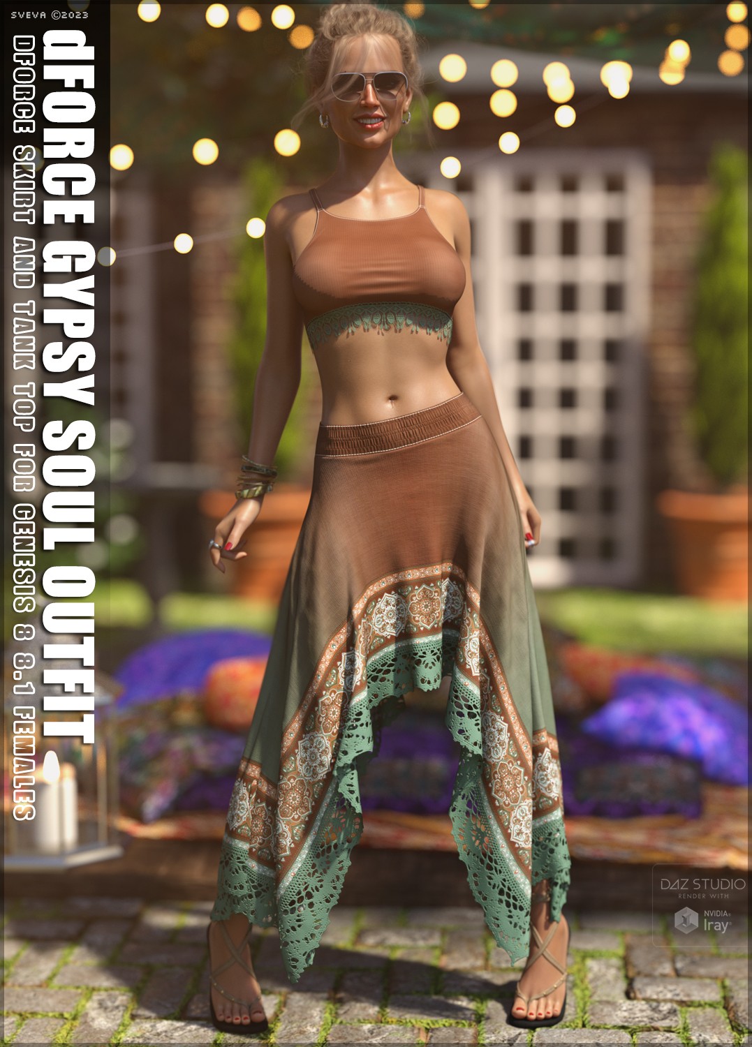 dForce Gypsy Soul Outfit G8G8.1F by: Sveva, 3D Models by Daz 3D
