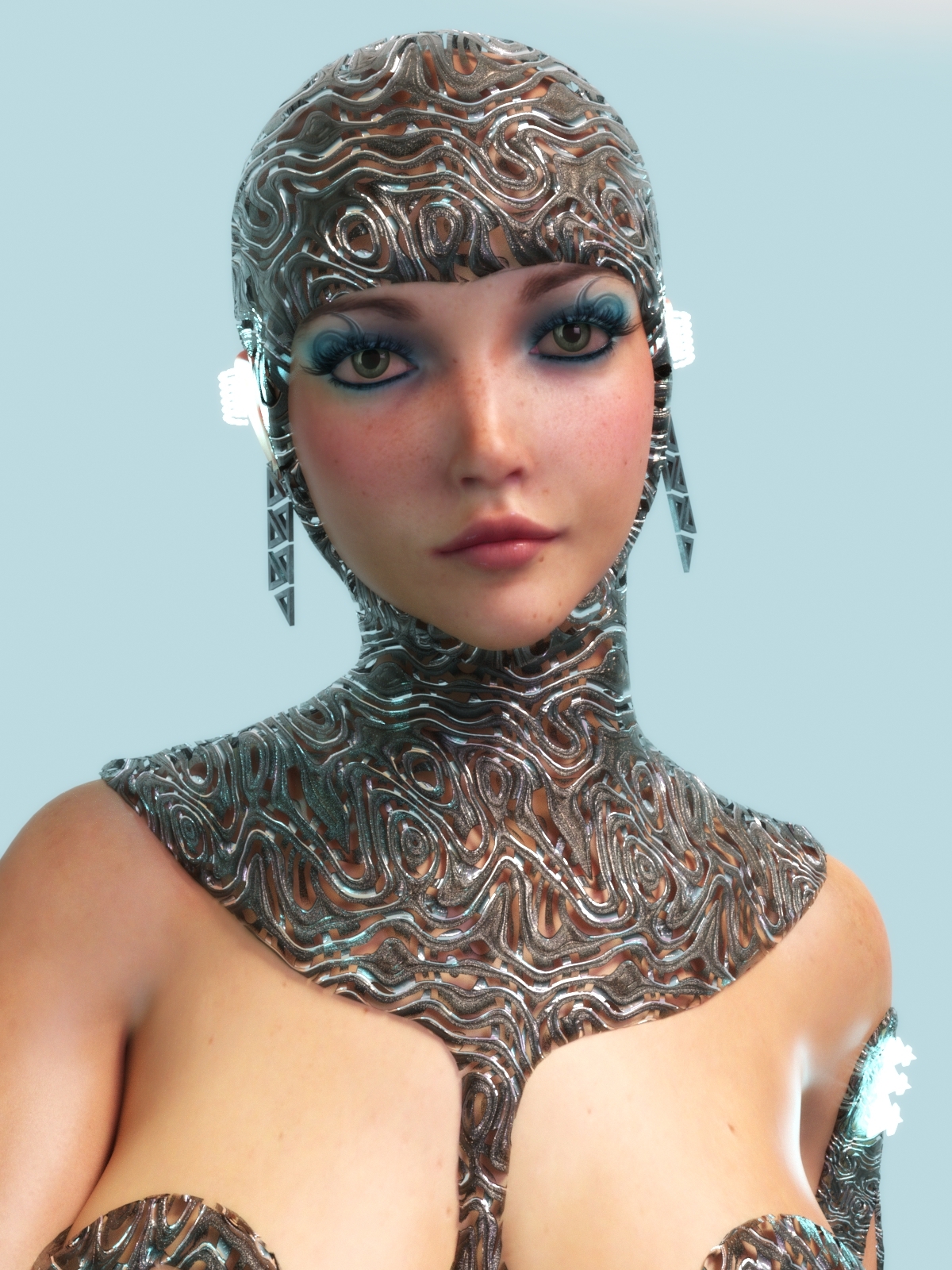 Space Queen for G8F-G8.1F-V8 by: Tempesta3d, 3D Models by Daz 3D