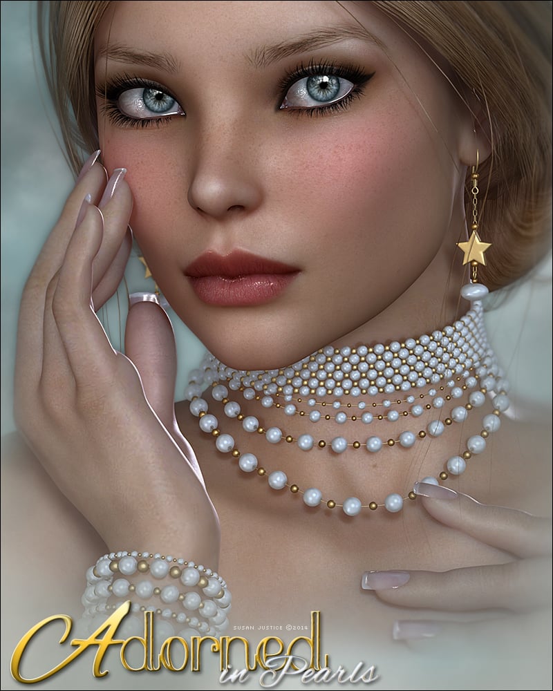 SV's Adorned in Pearls by: Sveva, 3D Models by Daz 3D