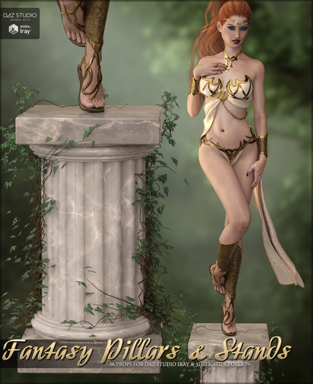 SV's Fantasy Pillars and Stands by: Sveva, 3D Models by Daz 3D