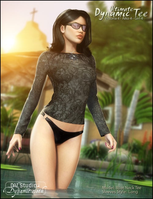 Ultimate Dynamic Tee Ultimate Dynamic Tee by: OptiTex, 3D Models by Daz 3D