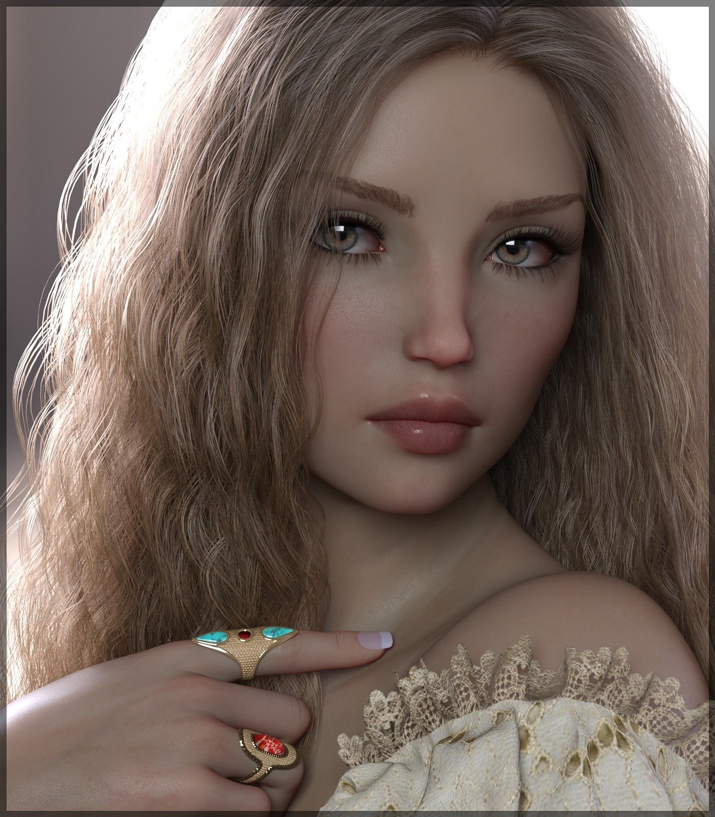 3DA Davinia: Queen of Hearts for G8F by: 3-D Arena, 3D Models by Daz 3D