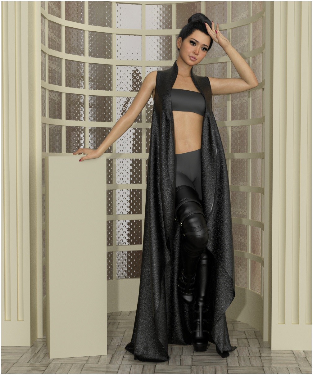 dForce - Contessa Robe for G8Fs by: Lully, 3D Models by Daz 3D