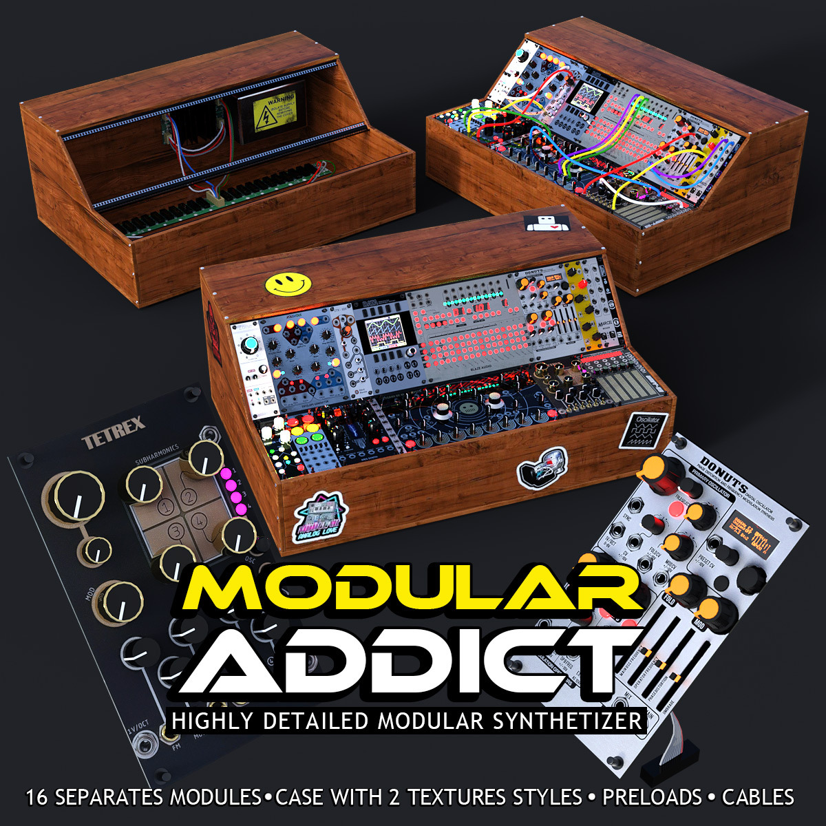 Modular Addict for DS Iray by: powerage, 3D Models by Daz 3D