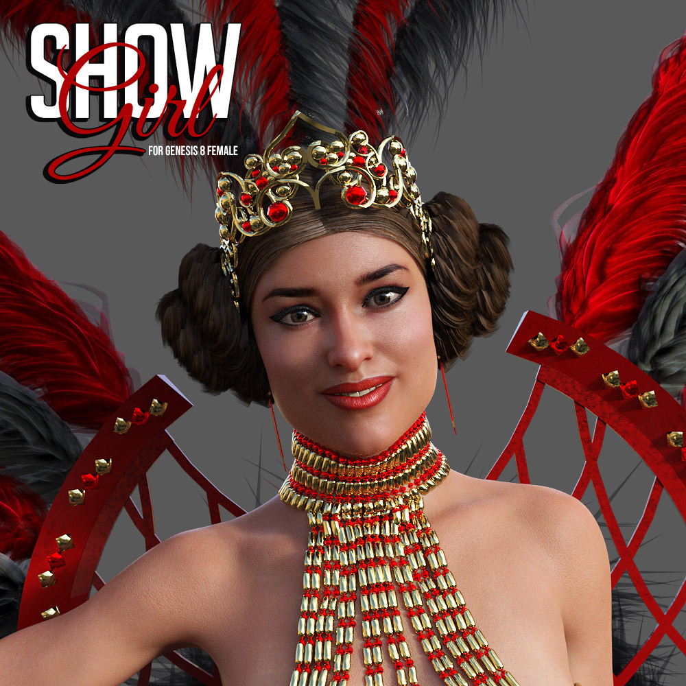 Show Girl for G8F by: powerage, 3D Models by Daz 3D