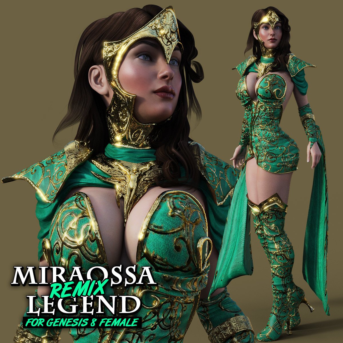 Miraossa Legend REMIX for G8F by: powerage, 3D Models by Daz 3D