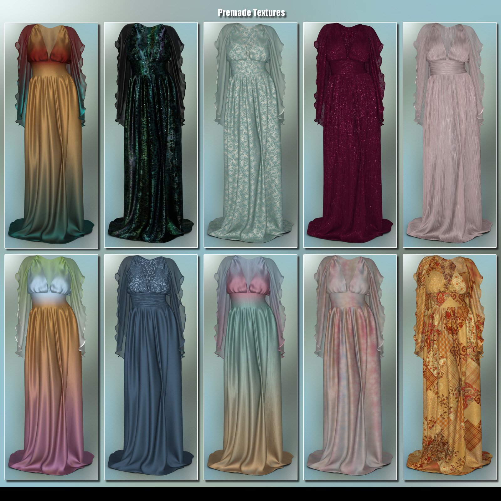 dForce - Lilium Dress for G8F | Daz 3D