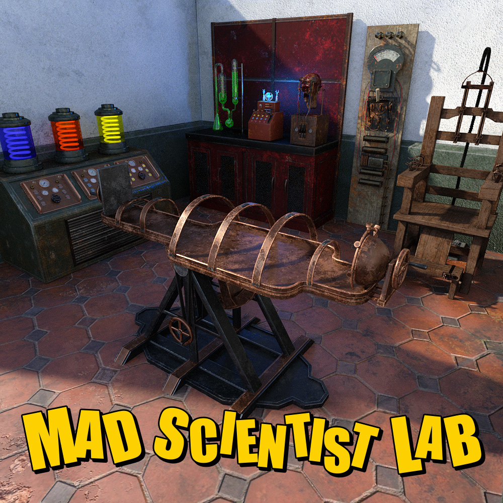 MAD Scientific LAB for DS Iray by: powerage, 3D Models by Daz 3D