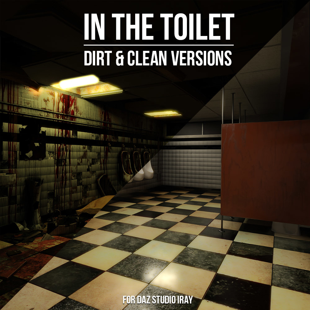 In The Toilet for DS Iray by: powerage, 3D Models by Daz 3D