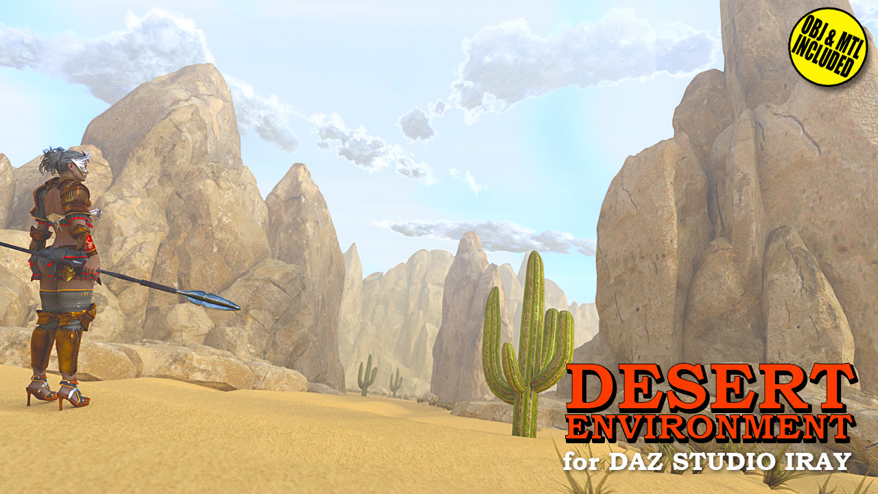 Desert Environment for DS Iray by: powerage, 3D Models by Daz 3D