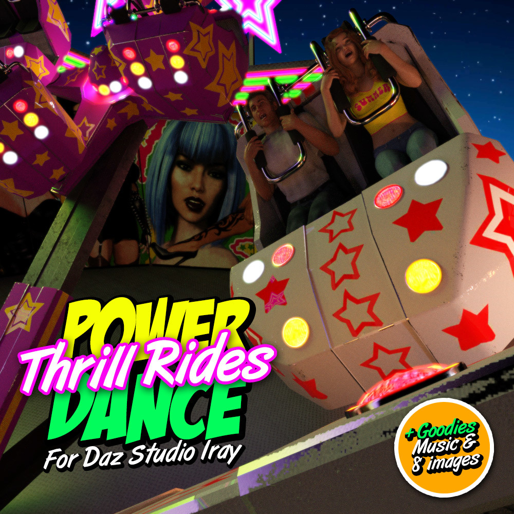 POWERDANCE Thrill Rides for DS Iray by: powerage, 3D Models by Daz 3D