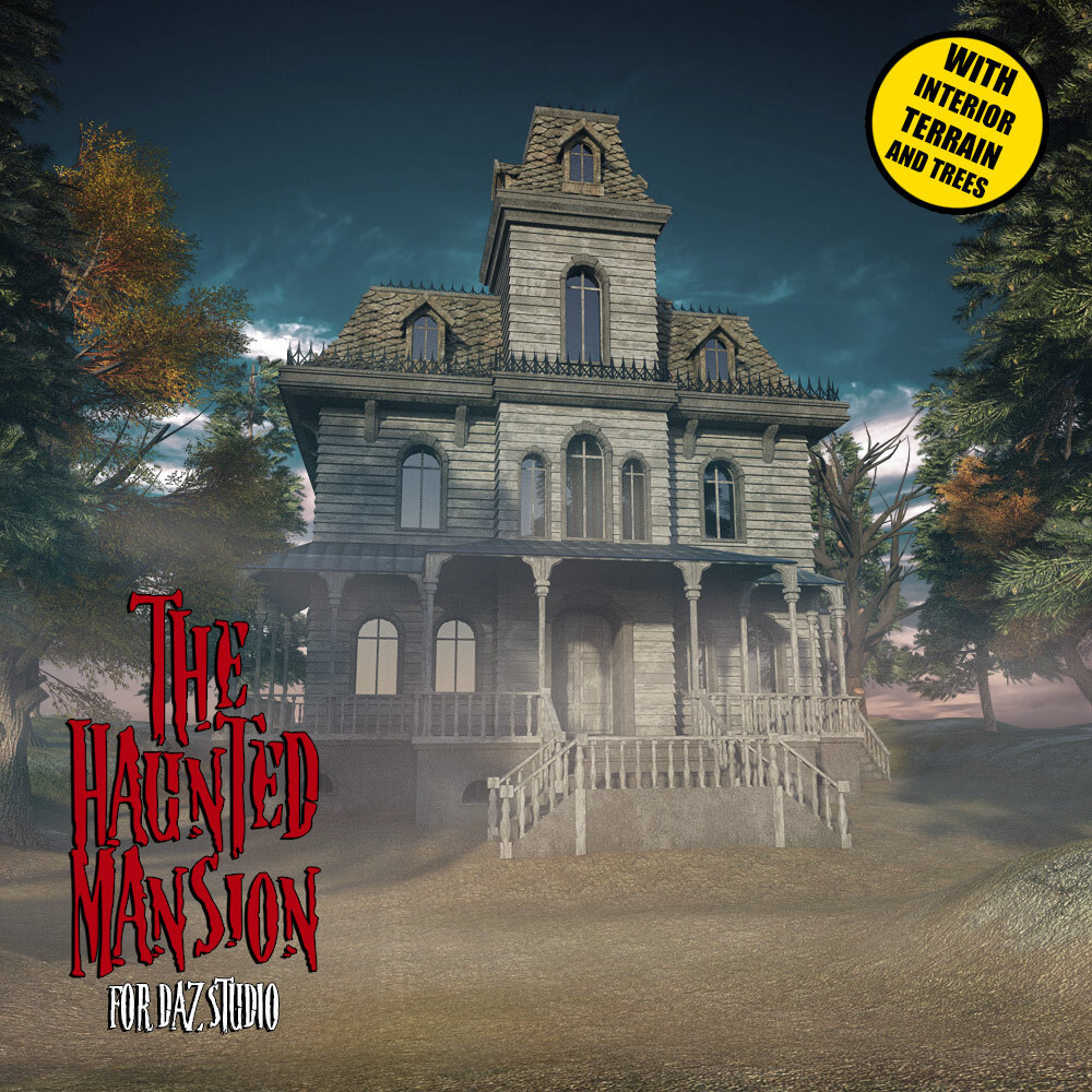 The Haunted Mansion for DS Iray by: powerage, 3D Models by Daz 3D