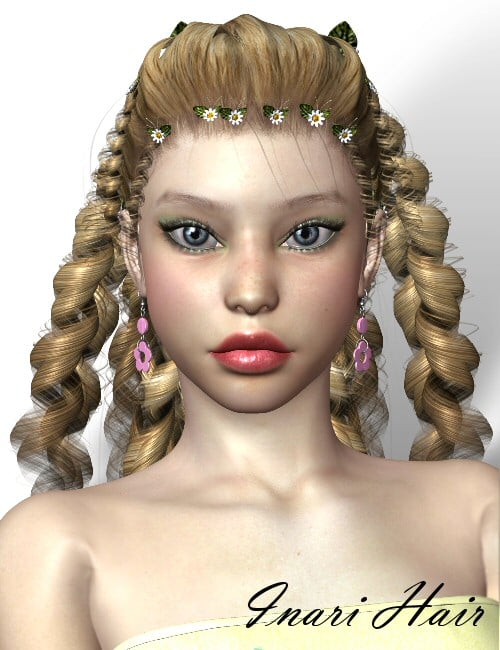 Inari Hair by: goldtasselSWAM, 3D Models by Daz 3D