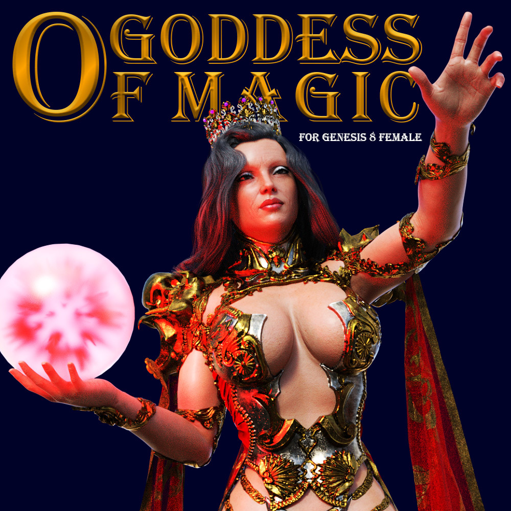 Goddess Of Magic for G8 females by: powerage, 3D Models by Daz 3D