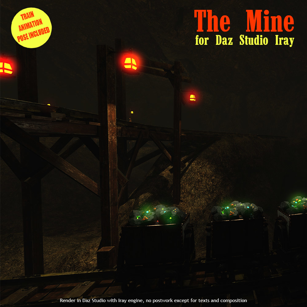 The Mine for DS Iray by: powerage, 3D Models by Daz 3D