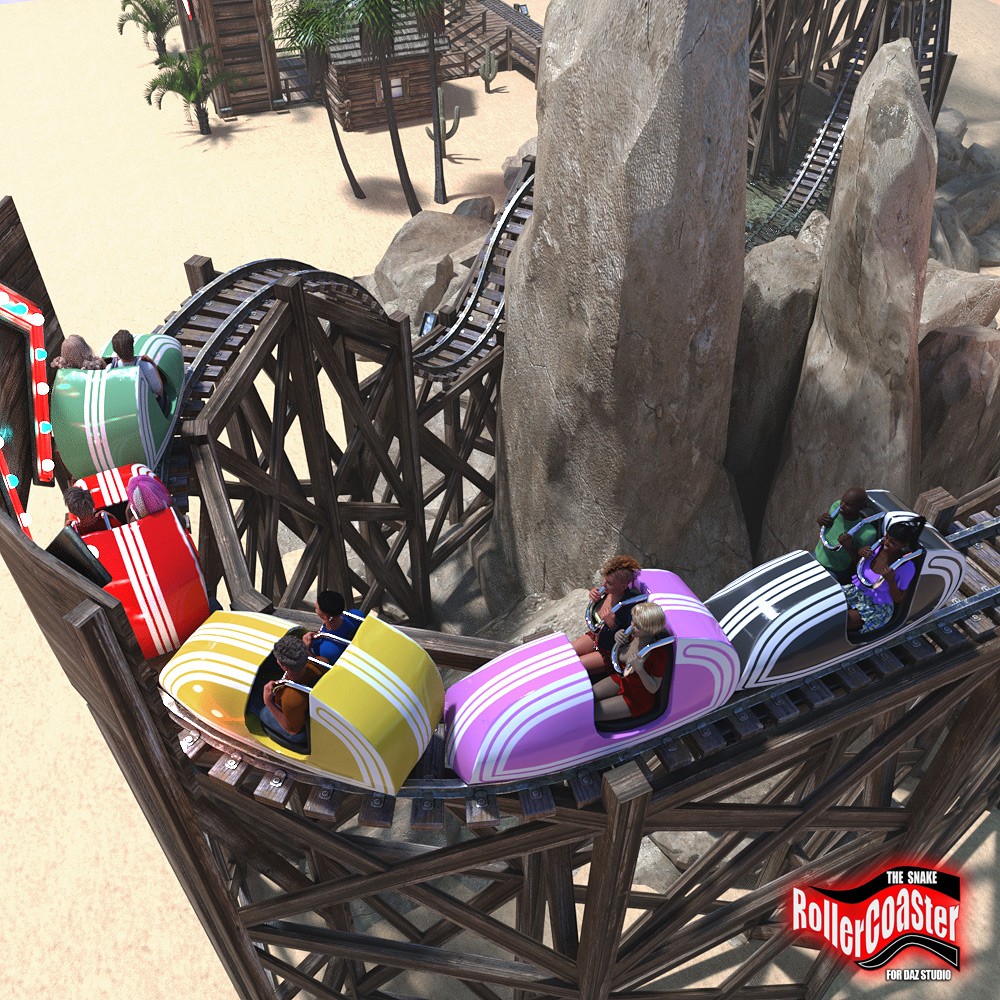 Roller Coaster for Daz Studio | Daz 3D