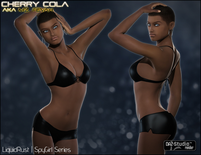 Cherry Cola aka Mz Fevah for V4 by: Liquid Rust, 3D Models by Daz 3D