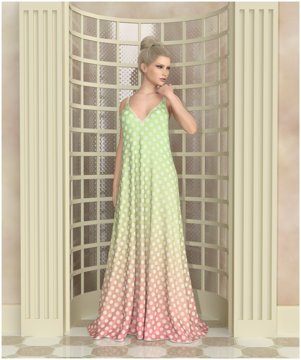 dForce - Pure Gown for G8Fs by: Lully, 3D Models by Daz 3D