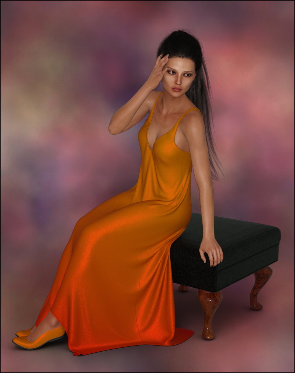 dForce - Sundress for G8F by: Lully, 3D Models by Daz 3D