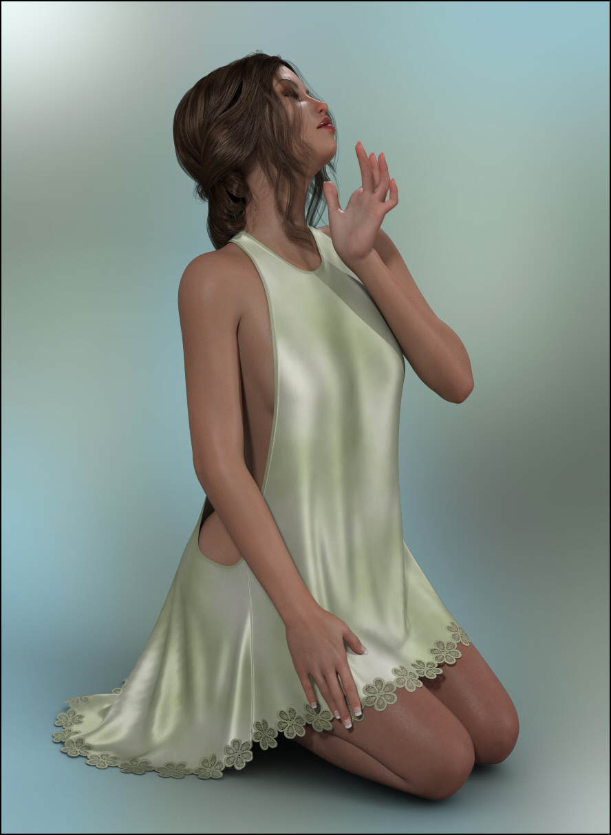 dForce-T-Bar Dress for G8F by: Lully, 3D Models by Daz 3D