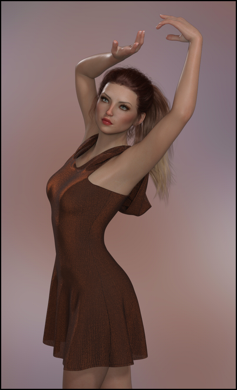 dForce - In Da Hood Dress for G8F by: Lully, 3D Models by Daz 3D